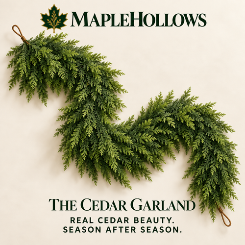 Maplehollows Draped Cedar Garland