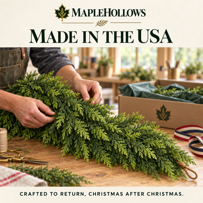 Maplehollows Draped Cedar Garland