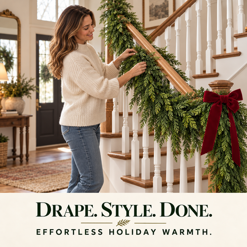 Maplehollows Draped Cedar Garland